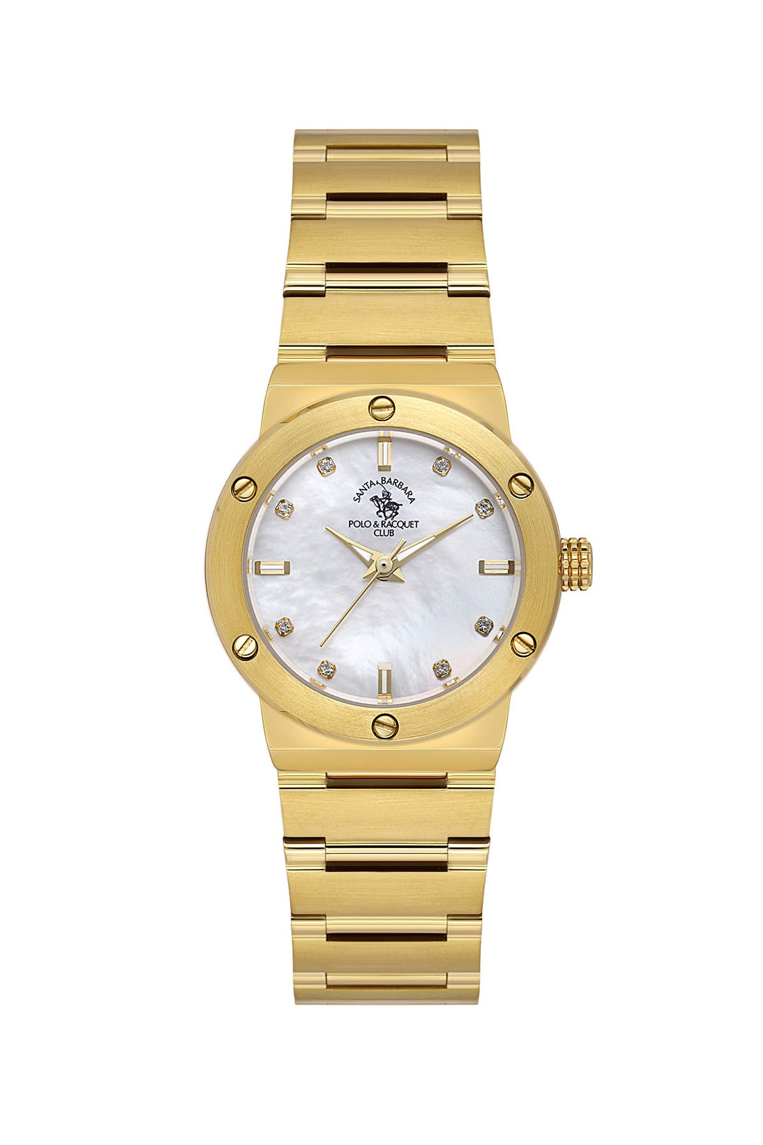 Santa Barbara Polo &amp; Racquet Club  Quartz White Dial Watch For -  Ladies SB.1.10664-2