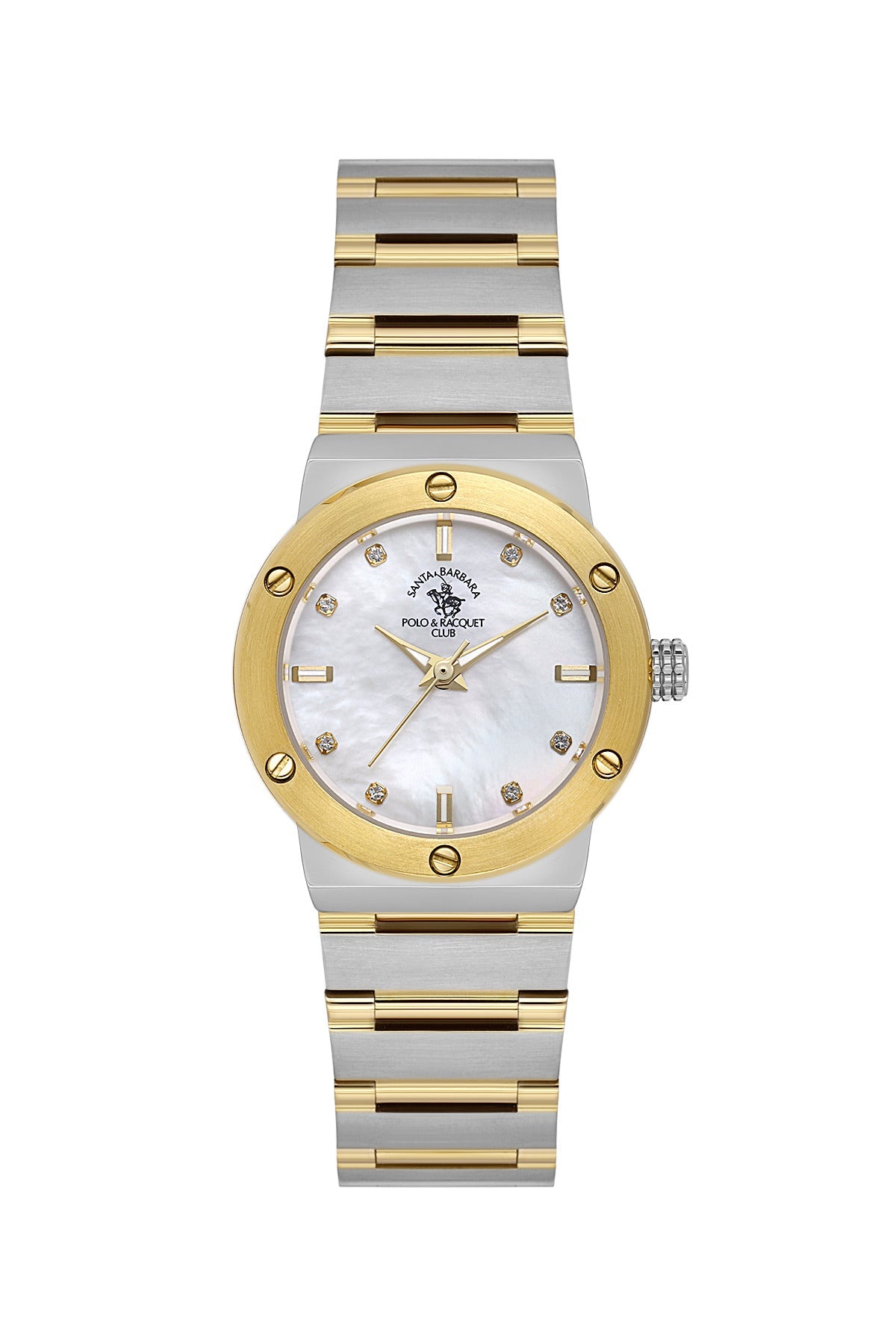 Santa Barbara Polo &amp; Racquet Club  Quartz White Dial Watch For -  Ladies SB.1.10664-4