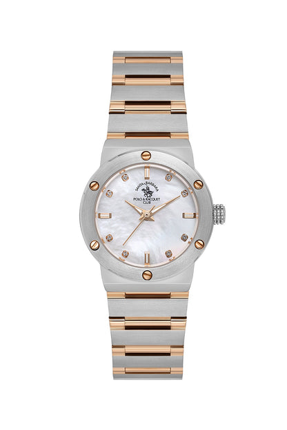 Santa Barbara Polo &amp; Racquet Club  Quartz White Dial Watch For -  Ladies SB.1.10664-5