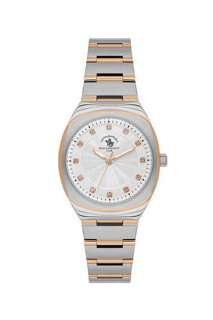 SANTA BARBARA POLO &amp; RACQUET CLUB Quartz 2035 Movement Silver Dial Analouge Watch For- Ladies SB.1.10665-6
