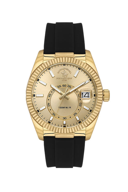 Santa Barbara Polo &amp; Racquet Club  Quartz Gold Dial Watch For -  Gents SB.1.10669-2