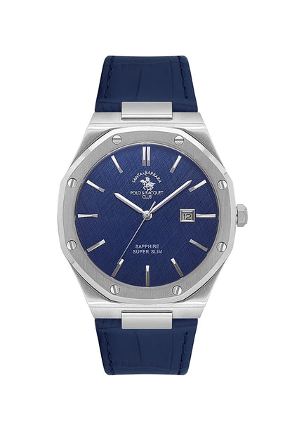 Santa Barbara Polo &amp; Racquet Club  Quartz Blue Dial Watch For -  Gents SB.1.10672-3