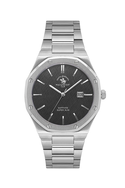 Santa Barbara Polo &amp; Racquet Club  Quartz Black Dial Watch For -  Gents SB.1.10673-2