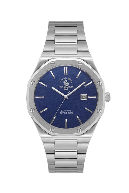 Santa Barbara Polo &amp; Racquet Club  Quartz Blue Dial Watch For -  Gents SB.1.10673-3