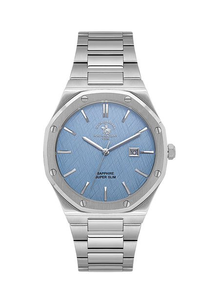 Santa Barbara Polo &amp; Racquet Club  Quartz Blue Dial Watch For -  Gents SB.1.10673-4