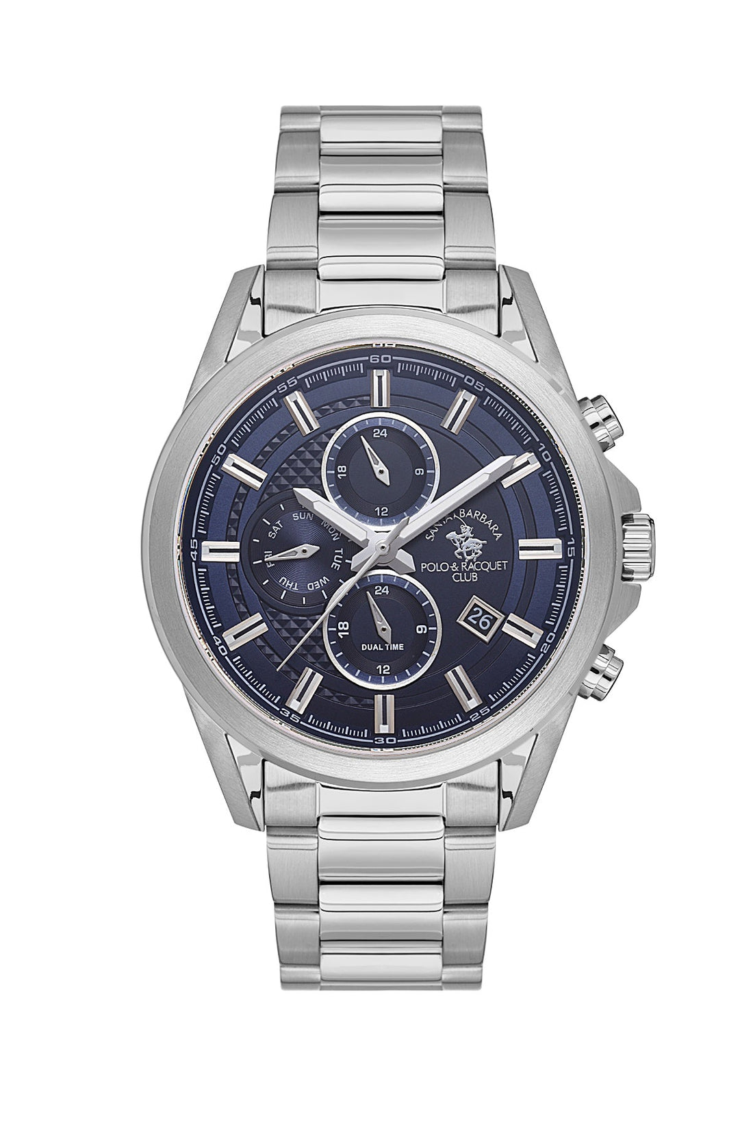SANTA BARBARA POLO &amp; RACQUET CLUB Quartz JP15-00Y Movement Blue Dial Analouge Watch For- Gents SB.1.10675-2