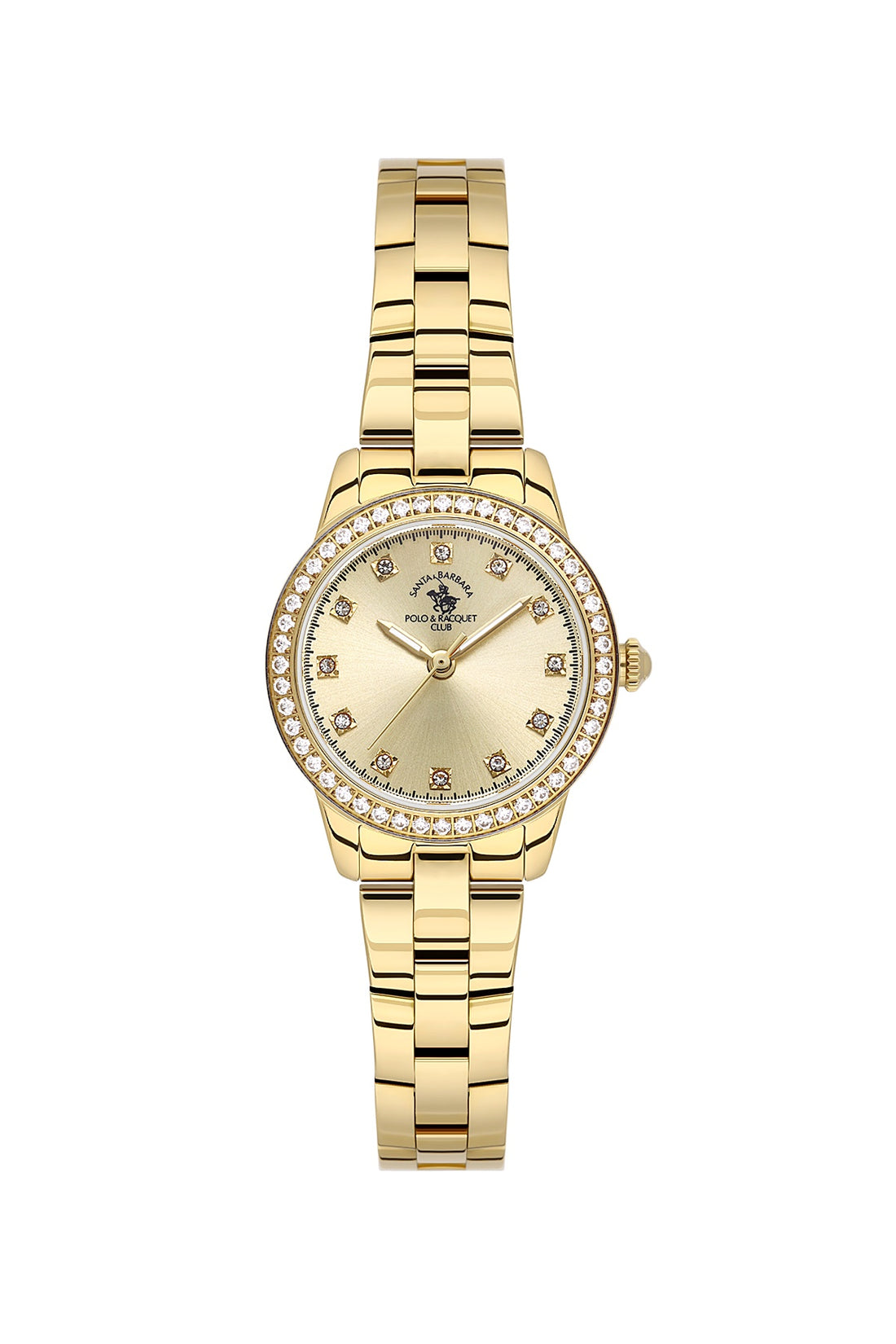 Santa Barbara Polo &amp; racquet Club Quartz  Gold Dial Analog Watch For -  Ladies SB.1.10681-3