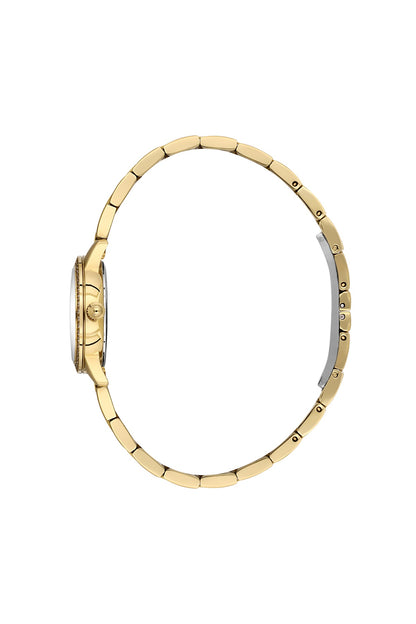 Santa Barbara Polo &amp; racquet Club Quartz  Gold Dial Analog Watch For -  Ladies SB.1.10681-3