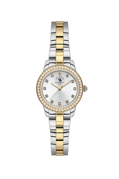 Santa Barbara Polo &amp; racquet Club Quartz  Silver Dial Analog Watch For -  Ladies SB.1.10681-4