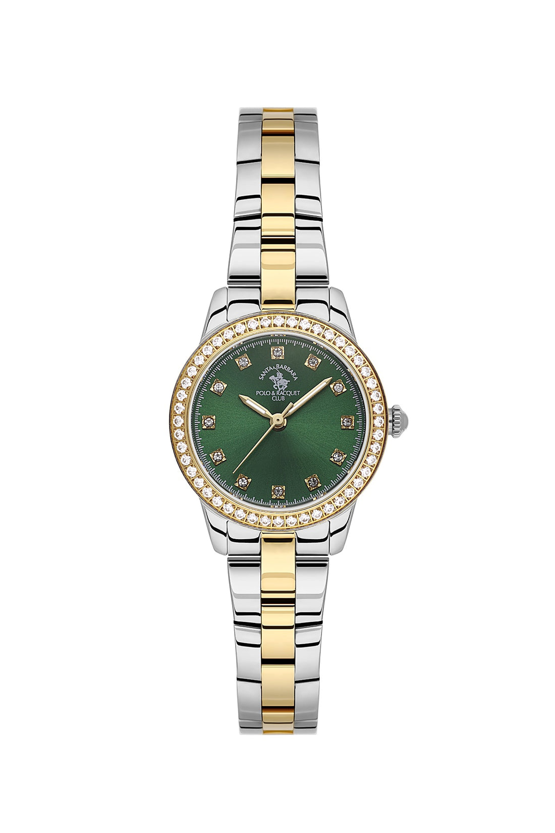 Santa Barbara Polo &amp; racquet Club Quartz  Green Dial Analog Watch For -  Ladies SB.1.10681-5
