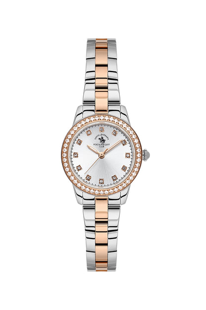 Santa Barbara Polo &amp; racquet Club Quartz  Silver Dial Analog Watch For -  Ladies SB.1.10681-6