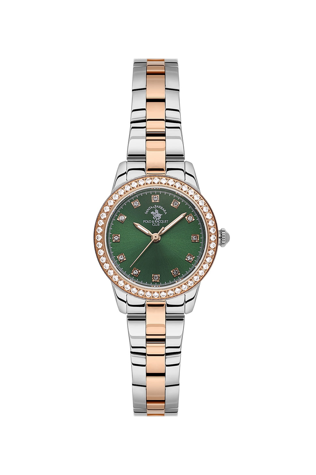 Santa Barbara Polo &amp; racquet Club Quartz  Green Dial Analog Watch For -  Ladies SB.1.10681-8