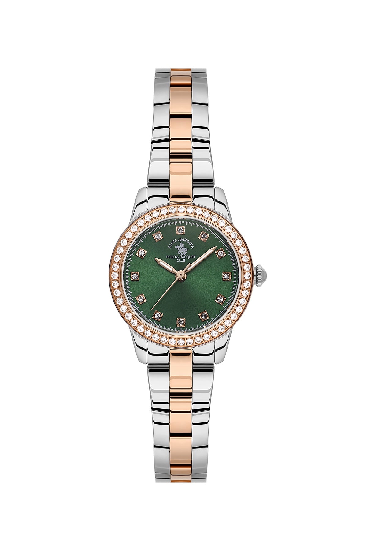 Santa Barbara Polo &amp; racquet Club Quartz  Green Dial Analog Watch For -  Ladies SB.1.10681-8