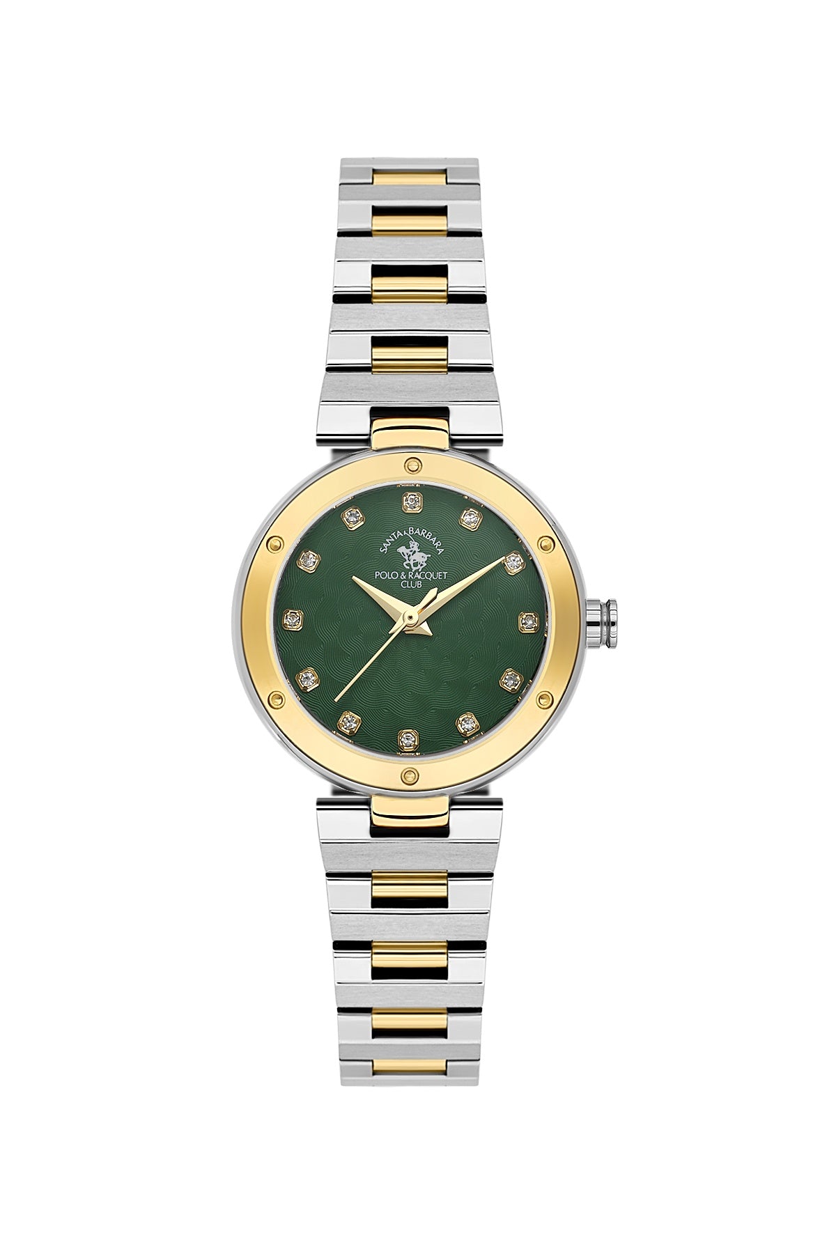 Santa Barbara Polo &amp; racquet Club Quartz  Green Dial Analog Watch For -  Ladies SB.1.10682-4