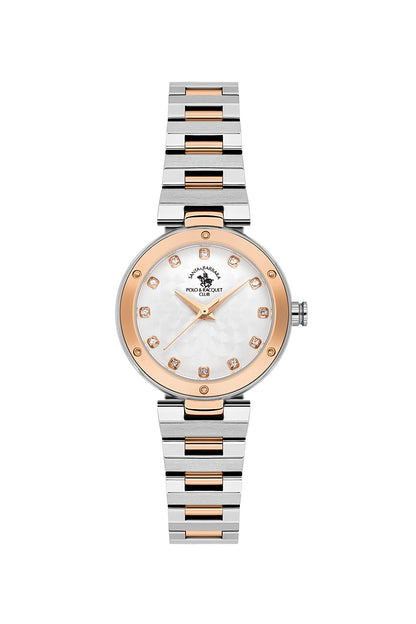 Santa Barbara Polo &amp; racquet Club Quartz  Silver Dial Analog Watch For -  Ladies SB.1.10682-5