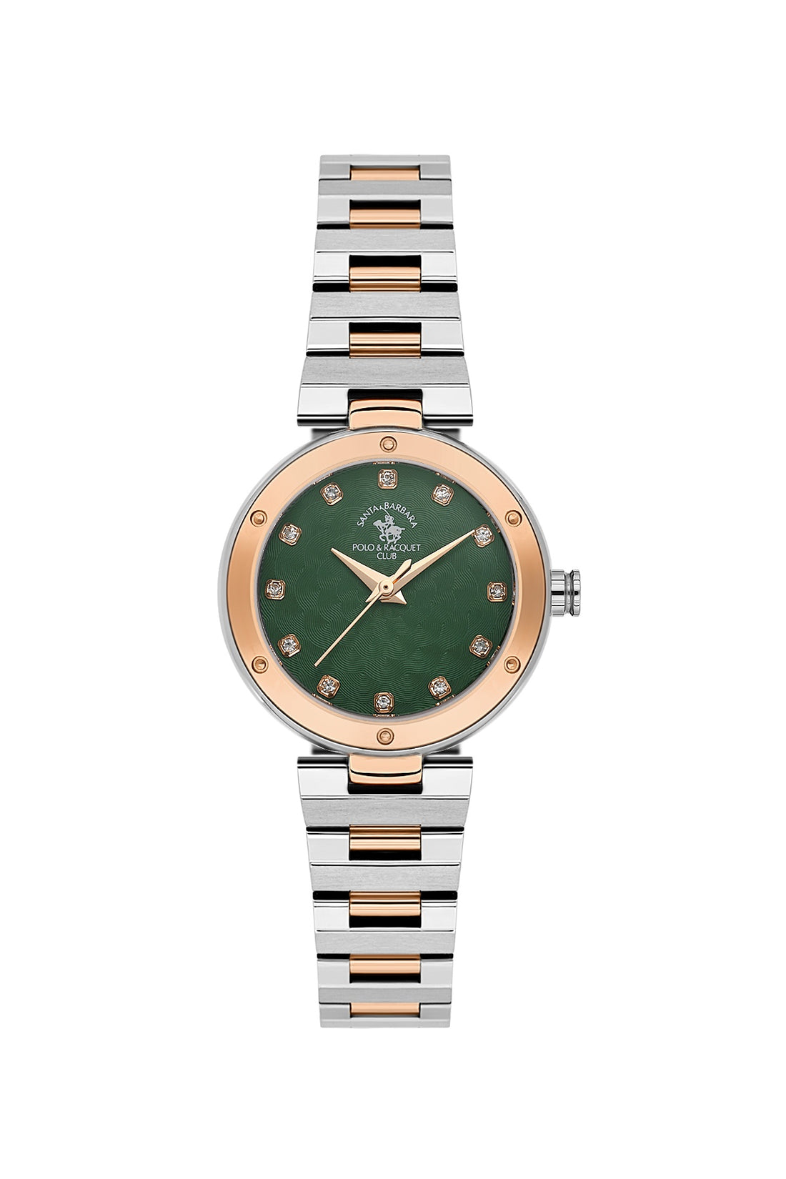 Santa Barbara Polo &amp; racquet Club Quartz  Green Dial Analog Watch For -  Ladies SB.1.10682-8