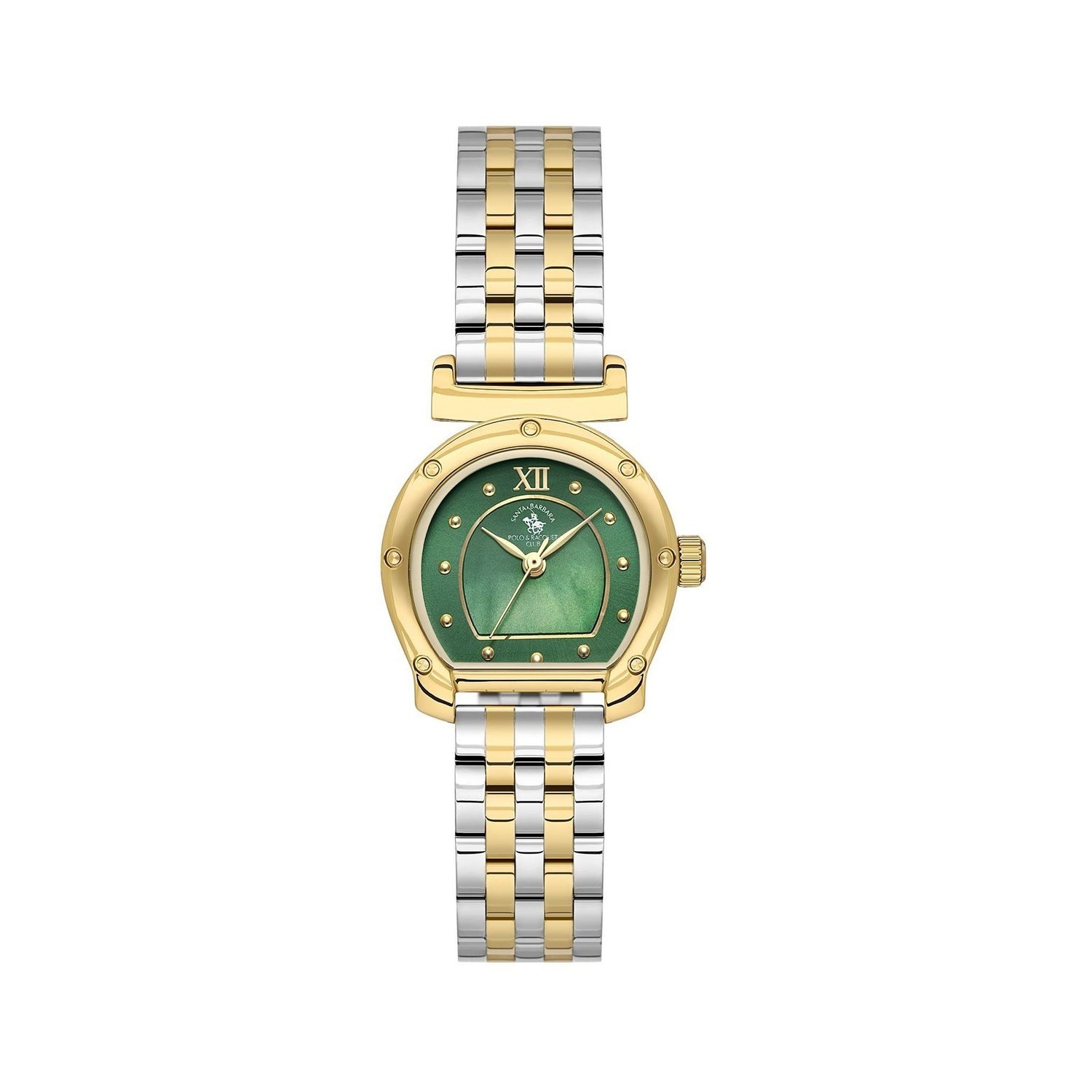 Santa Barbara Polo &amp; Racquet Club Quartz Green Dial Analog Watch For - Ladies SB.1.10683-4