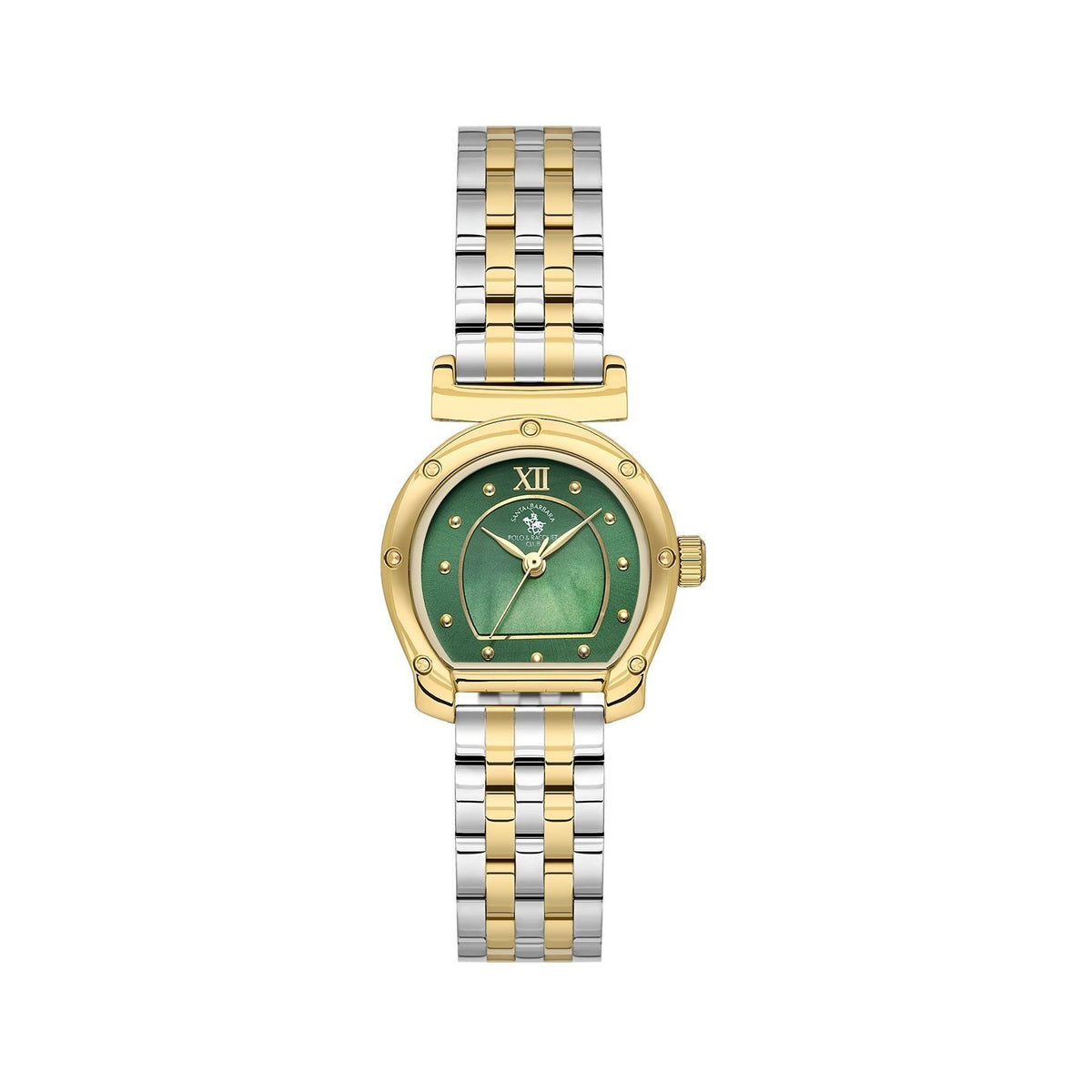 Santa Barbara Polo & Racquet Club Quartz Green Dial Analog Watch For - Ladies SB.1.10683-4