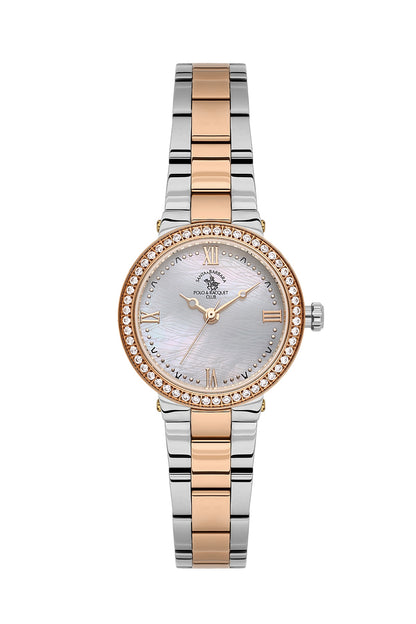 Santa Barbara Polo &amp; Racquet Club Quartz White Dial Analog Watch For - Ladies SB.1.10685-6