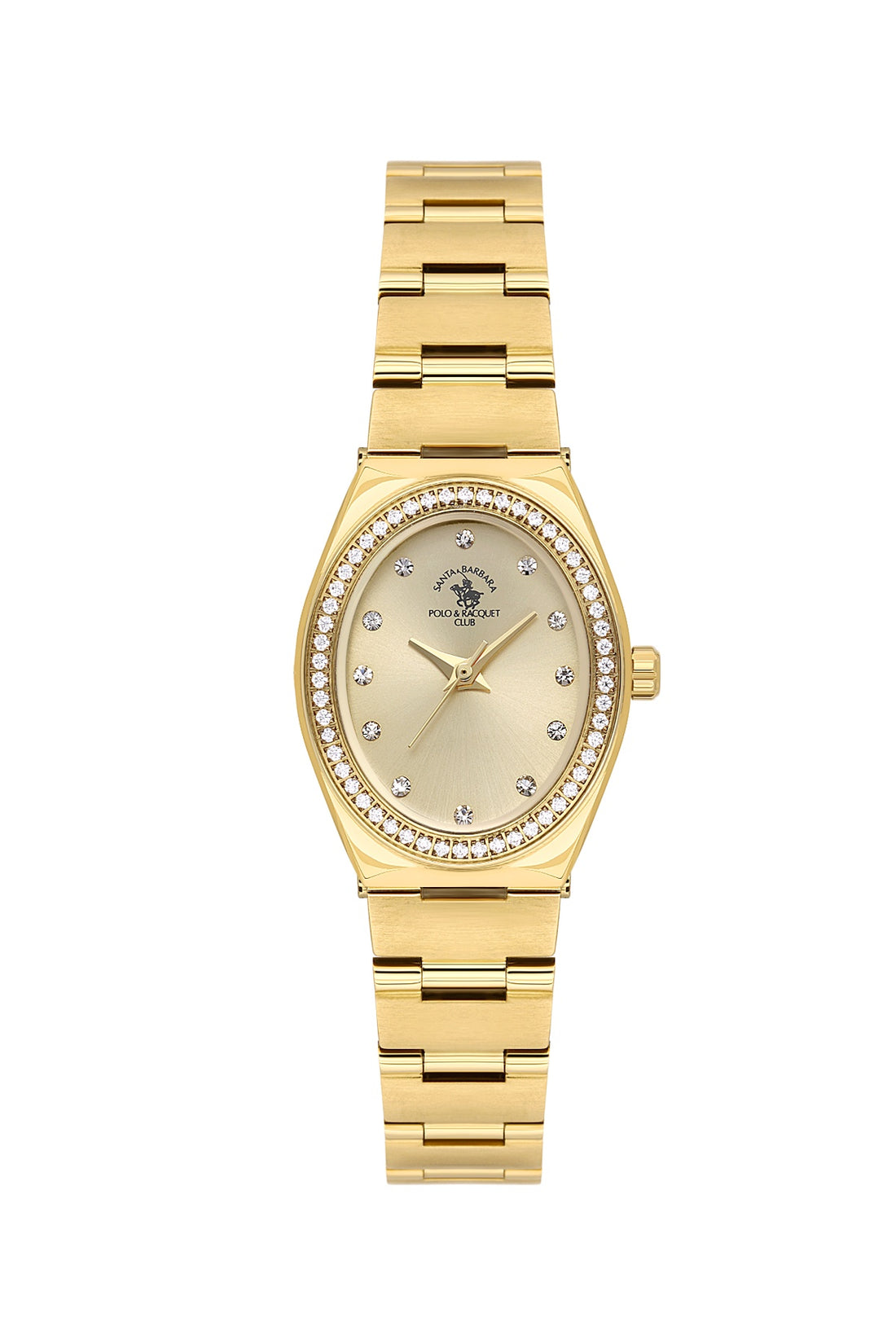 Santa Barbara Polo &amp; Racquet Club Quartz Gold Dial Analog Watch For - Ladies SB.1.10686-3
