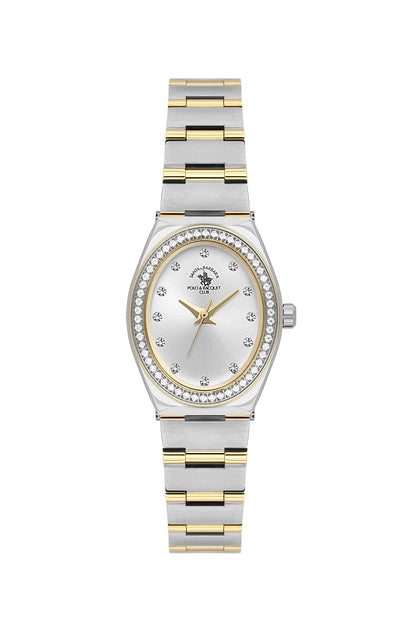Santa Barbara Polo &amp; Racquet Club Quartz Silver Dial Analog Watch For - Ladies SB.1.10686-4