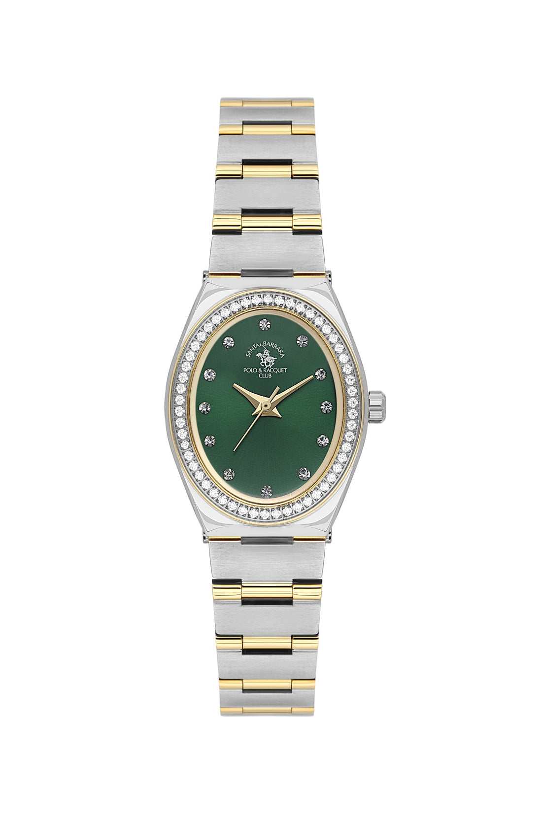 Santa Barbara Polo &amp; Racquet Club Quartz Green Dial Analog Watch For - Ladies SB.1.10686-5
