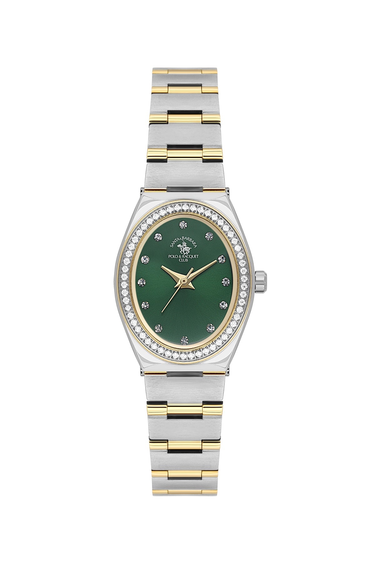 Santa Barbara Polo &amp; Racquet Club Quartz Green Dial Analog Watch For - Ladies SB.1.10686-5
