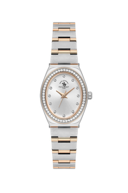 Santa Barbara Polo &amp; Racquet Club Quartz Silver Dial Analog Watch For - Ladies SB.1.10686-6