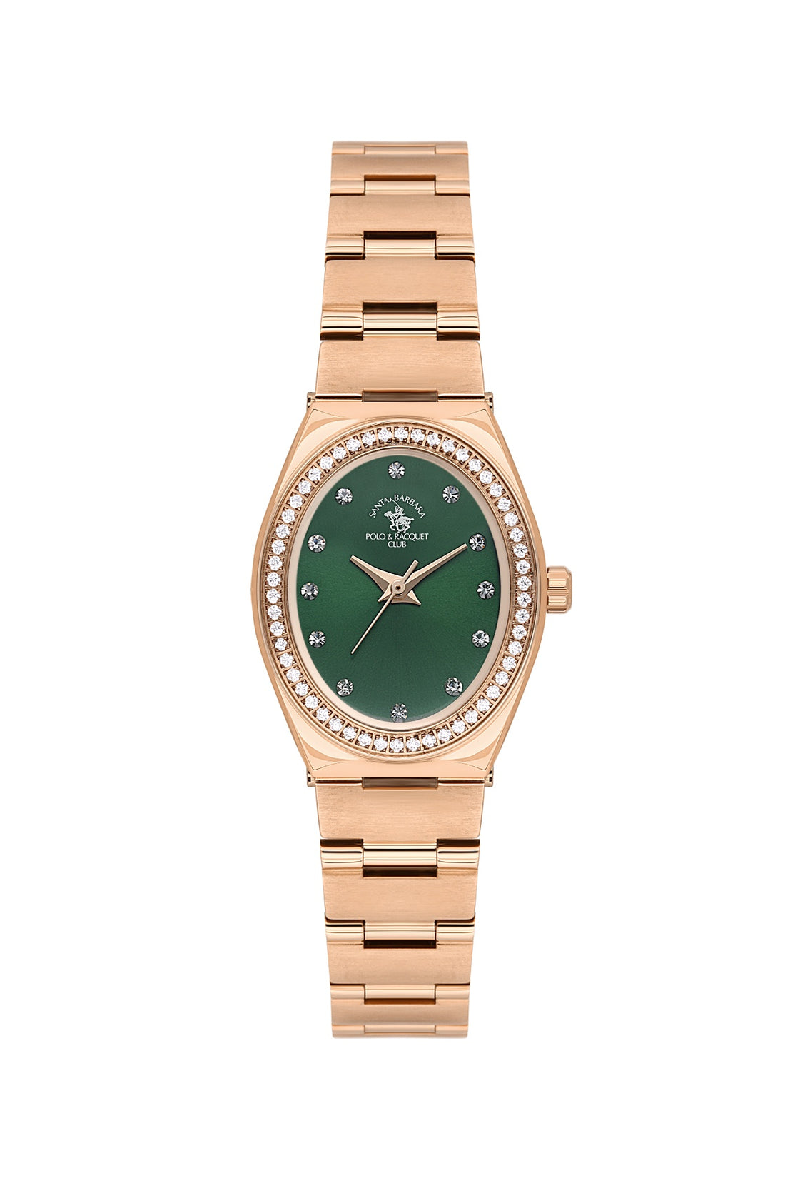 Santa Barbara Polo &amp; Racquet Club Quartz Green Dial Analog Watch For - Ladies SB.1.10686-8