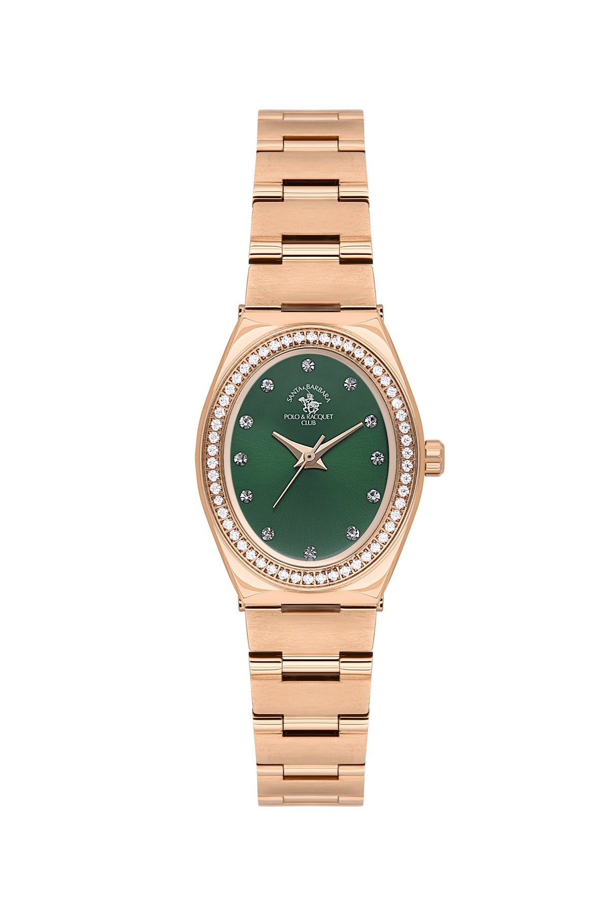 Santa Barbara Polo &amp; Racquet Club Quartz Green Dial Analog Watch For - Ladies SB.1.10686-8