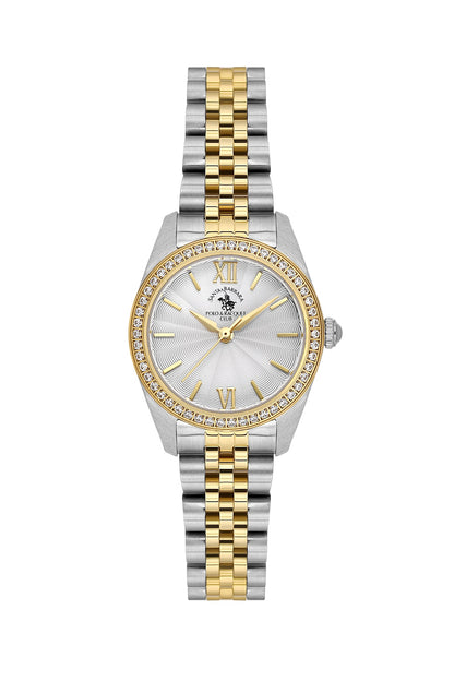 Santa Barbara Polo &amp; Racquet Club Quartz Silver Dial Analog Watch For - Ladies SB.1.10687-3