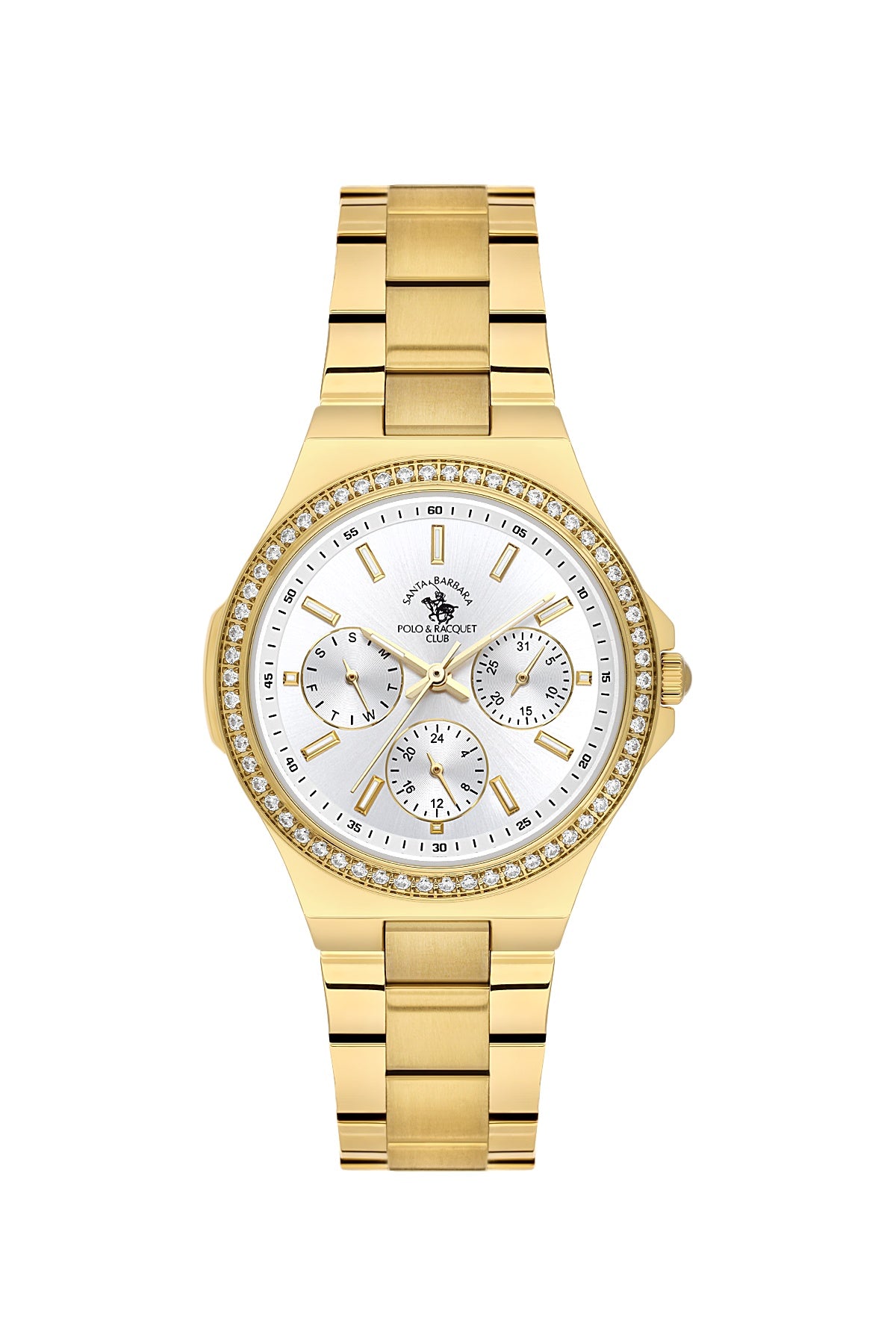Santa Barbara Polo &amp; racquet Club Quartz  Silver Dial Analog Watch For -  Ladies SB.1.10688-2