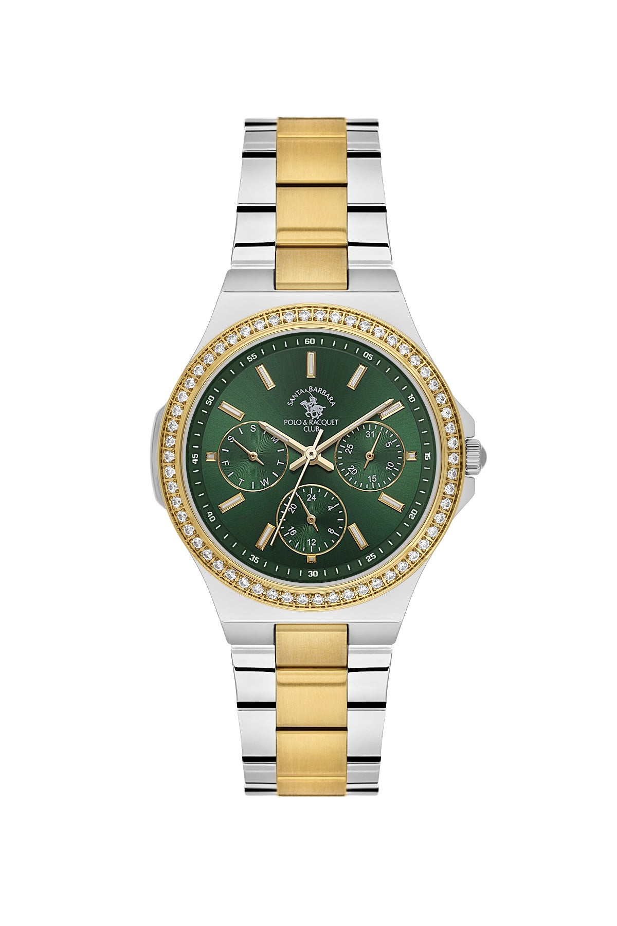 Santa Barbara Polo &amp; racquet Club Quartz  Green Dial Analog Watch For -  Ladies SB.1.10688-4