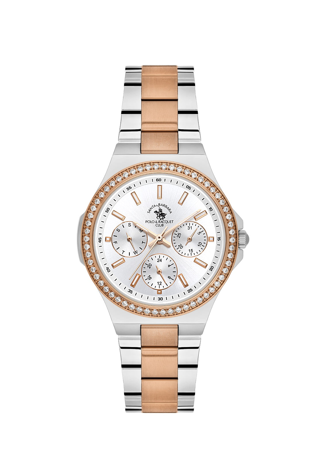 Santa Barbara Polo &amp; racquet Club Quartz  Silver Dial Analog Watch For -  Ladies SB.1.10688-5