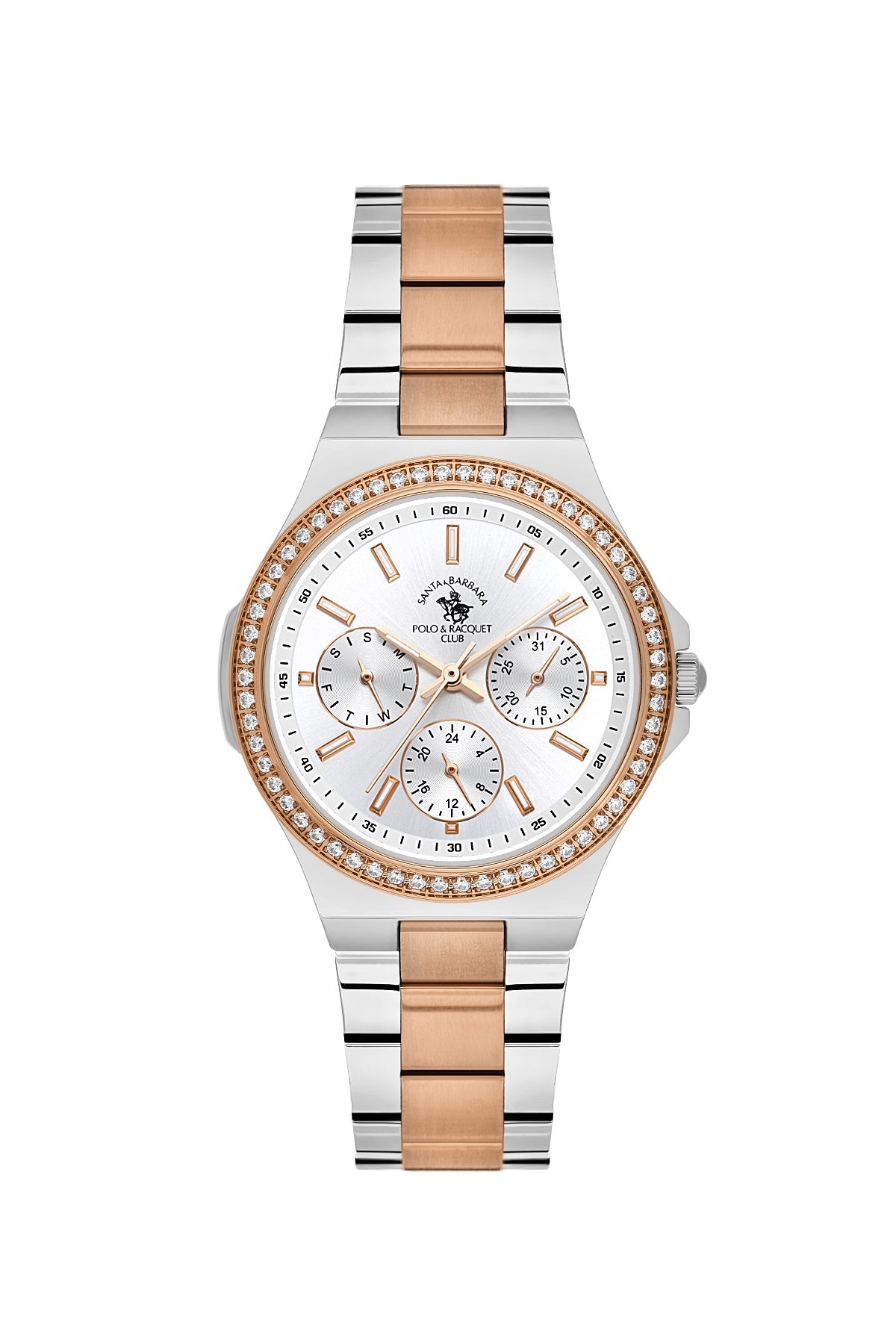 Santa Barbara Polo &amp; racquet Club Quartz  Silver Dial Analog Watch For -  Ladies SB.1.10688-5