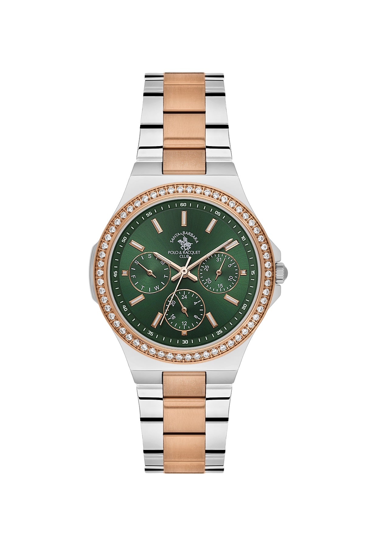 Santa Barbara Polo &amp; racquet Club Quartz  Green Dial Analog Watch For -  Ladies SB.1.10688-7