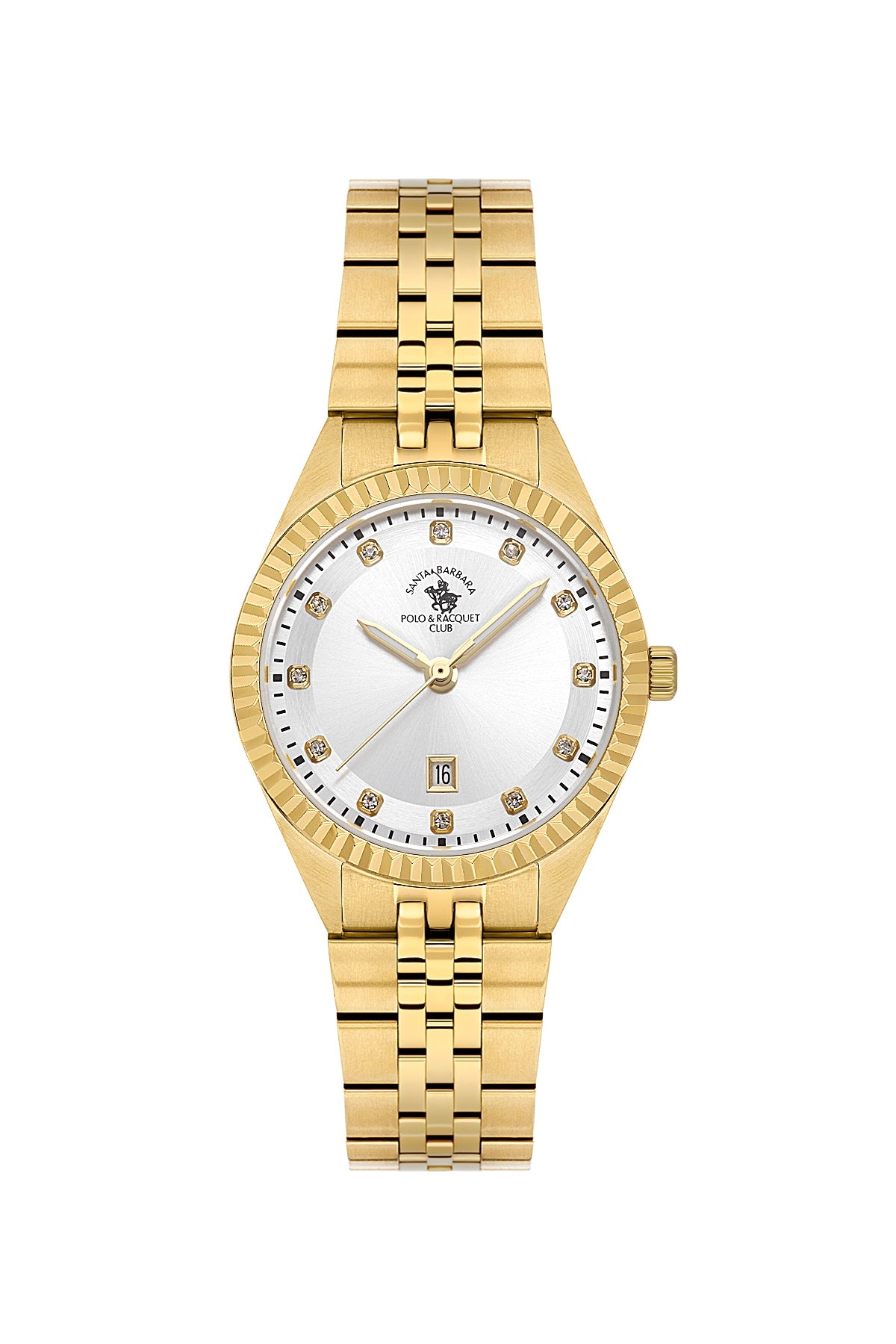 Santa Barbara Polo &amp; racquet Club Quartz  Silver Dial Analog Watch For -  Ladies SB.1.10691-2