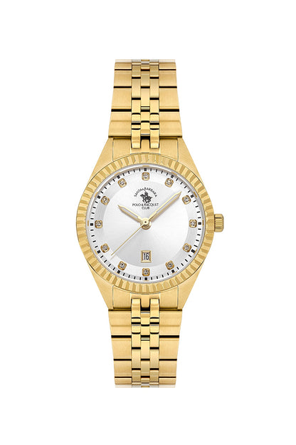 Santa Barbara Polo &amp; racquet Club Quartz  Silver Dial Analog Watch For -  Ladies SB.1.10691-2