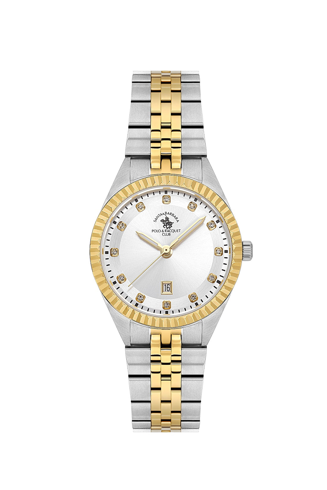 Santa Barbara Polo &amp; racquet Club Quartz  Silver Dial Analog Watch For -  Ladies SB.1.10691-4