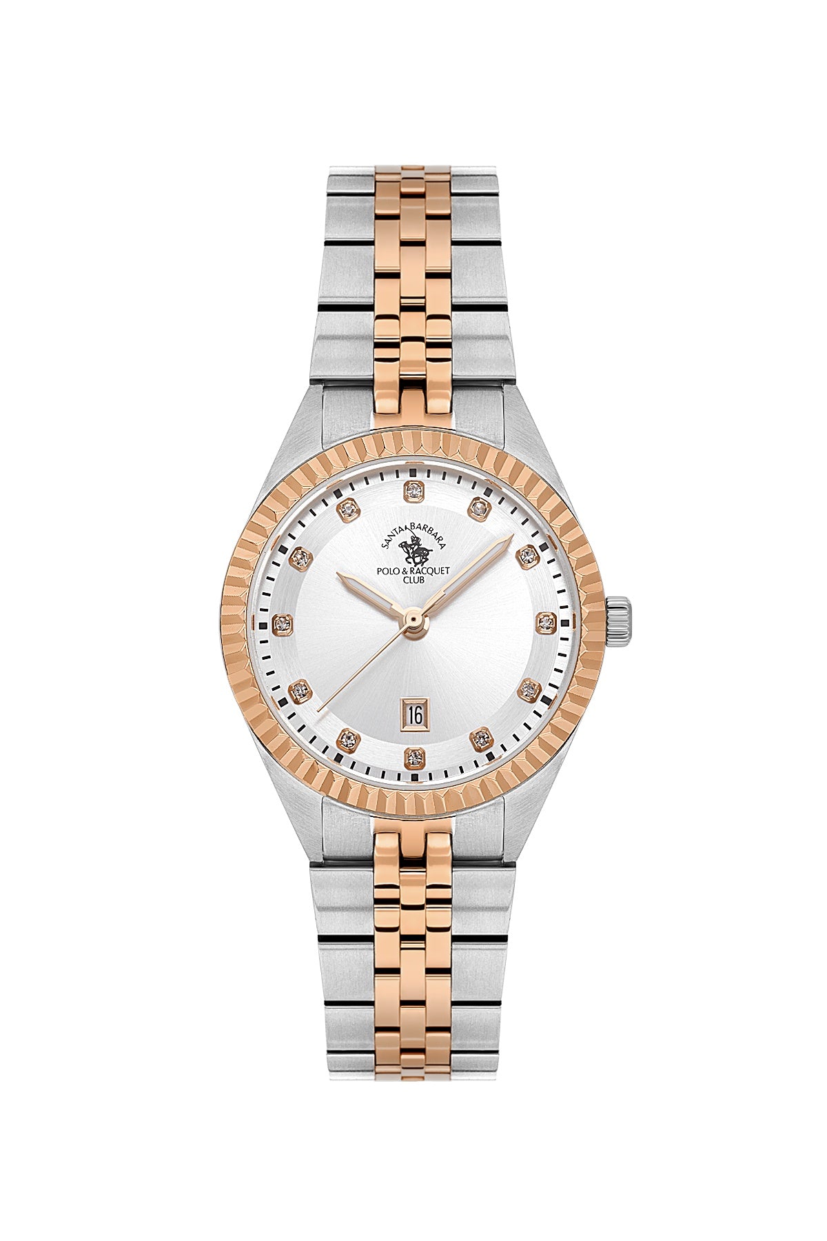 Santa Barbara Polo &amp; racquet Club Quartz  Silver Dial Analog Watch For -  Ladies SB.1.10691-6