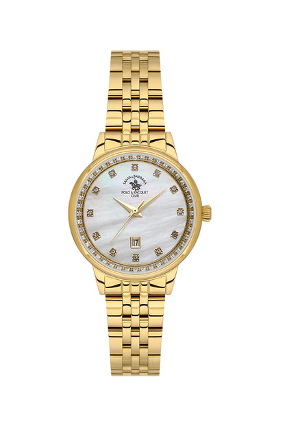 Santa Barbara Polo &amp; Racquet Club Quartz White Dial Analog Watch For - Ladies SB.1.10695-2
