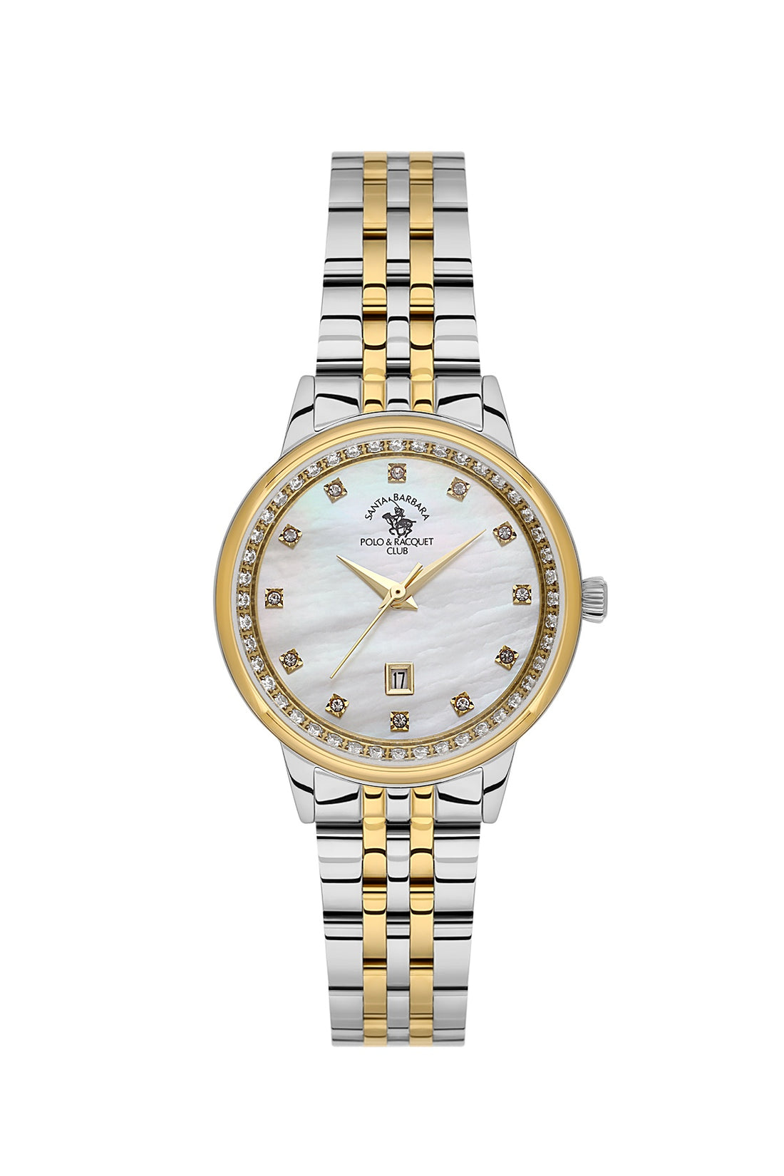 Santa Barbara Polo &amp; Racquet Club Quartz White Dial Analog Watch For - Ladies SB.1.10695-4
