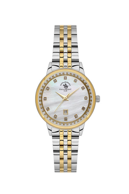 Santa Barbara Polo &amp; Racquet Club Quartz White Dial Analog Watch For - Ladies SB.1.10695-4
