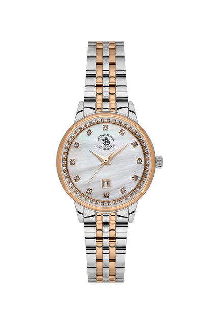 Santa Barbara Polo &amp; Racquet Club Quartz White Dial Analog Watch For - Ladies SB.1.10695-6