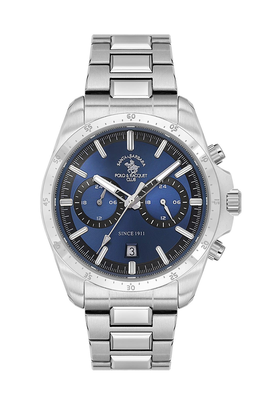 Santa Barbara Polo &amp; Racquet Club Quartz Blue Dial Analog Watch For - Gents SB.1.10698-3