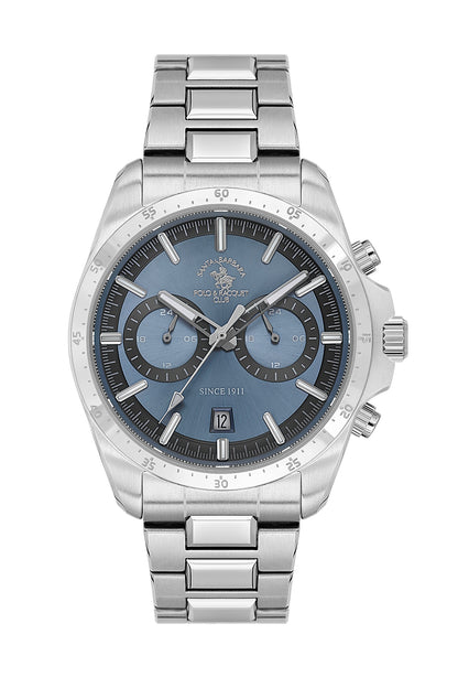 Santa Barbara Polo &amp; Racquet Club Quartz Blue Dial Analog Watch For - Gents SB.1.10698-5