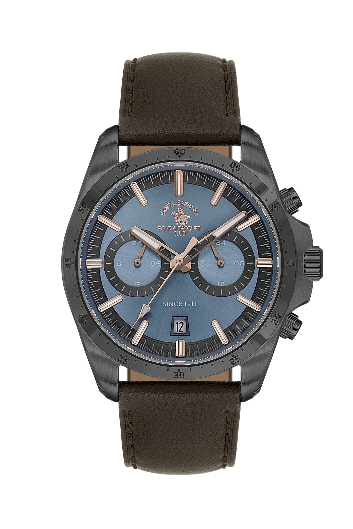 Santa Barbara Polo &amp; Racquet Club Quartz Blue Dial Analog Watch For - Gents SB.1.10699-5