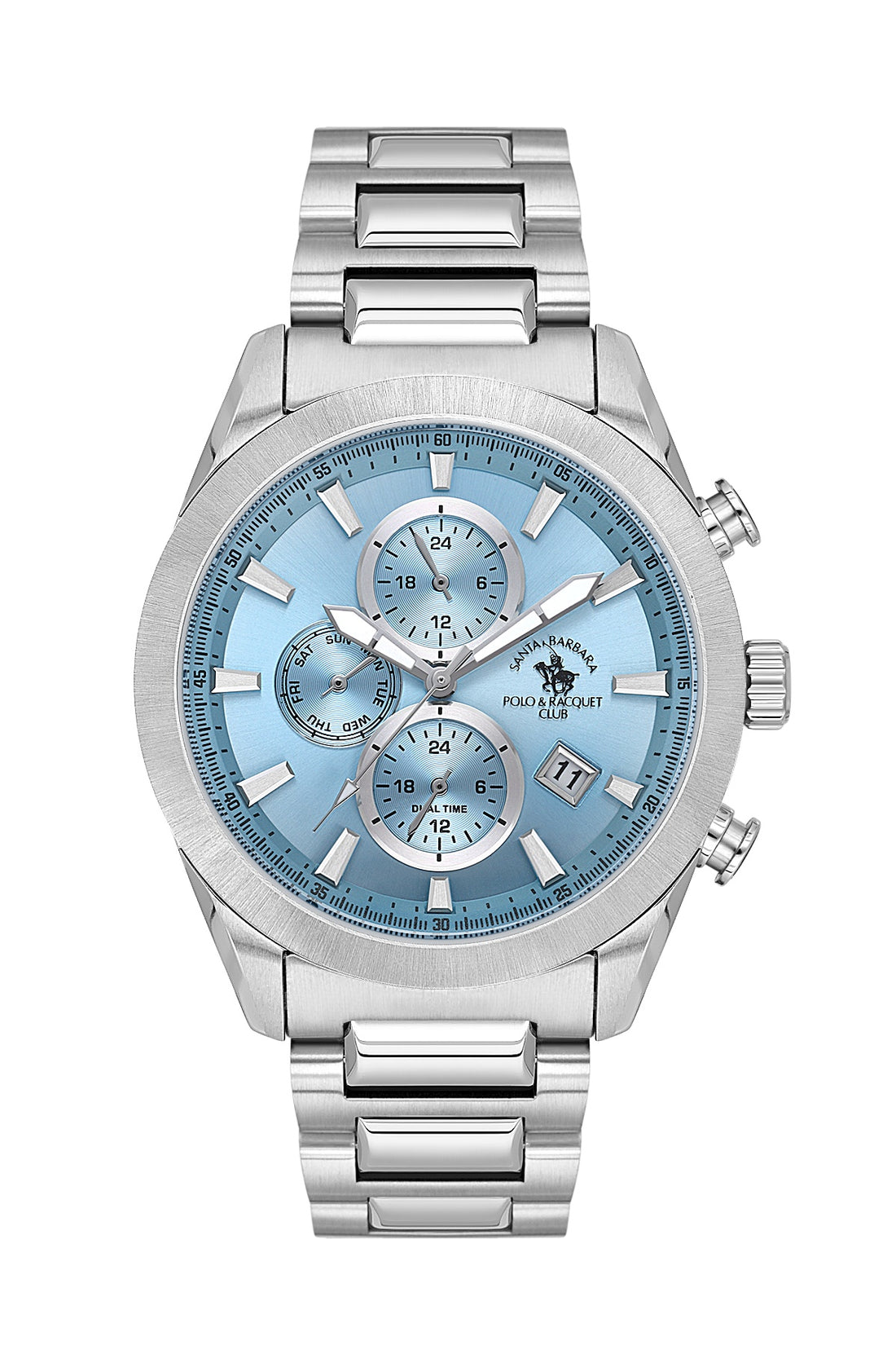 Santa Barbara Polo &amp; Racquet Club Quartz Blue Dial Analog Watch For - Gents SB.1.10700-3