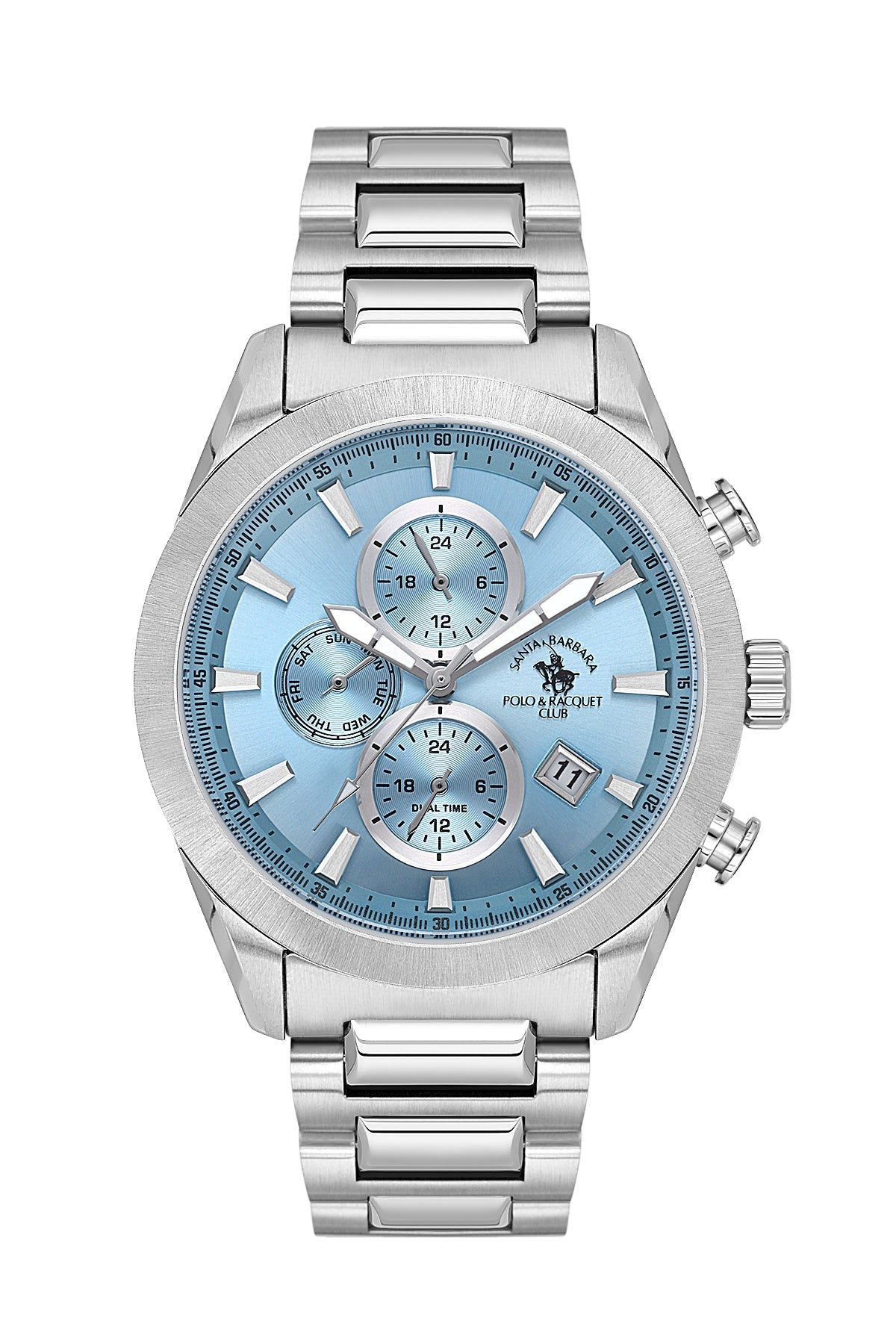 Santa Barbara Polo &amp; Racquet Club Quartz Blue Dial Analog Watch For - Gents SB.1.10700-3