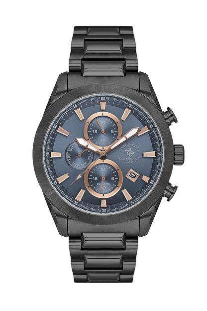Santa Barbara Polo &amp; Racquet Club Quartz Blue Dial Analog Watch For - Gents SB.1.10700-6